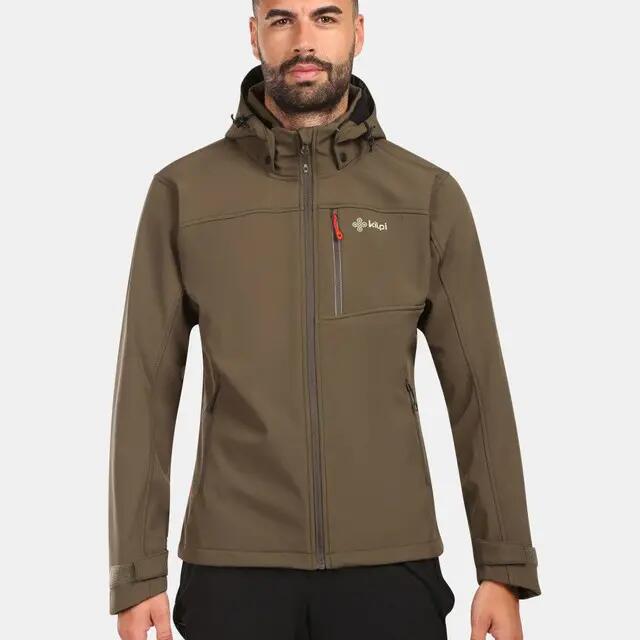 Kilpi Ravio-M Men's Softshell Jacket Fleece-Lined Removable Hood