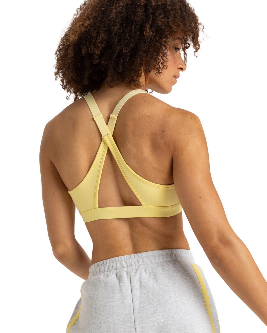 Sport-BH mit mittlerer Unterstützung EVERYDAY FLOW 2024 Gelb Dames 3/4
