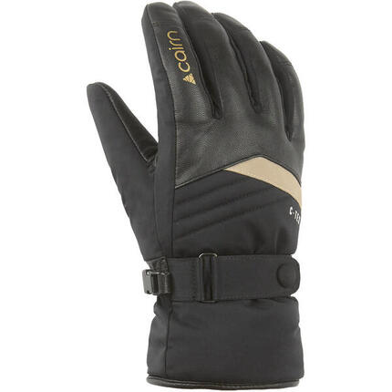 Damen - Ski - Handschuhe - wärmend, wasserdicht - Masaya W - Black Gold