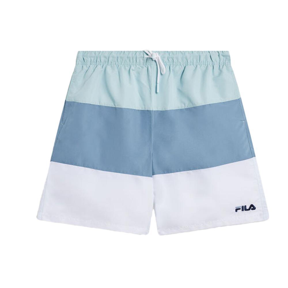 Fila - Short De Bain Bleu/vert Homme Fila Swim - Boxer De Bain - Bleu - Decathlon
