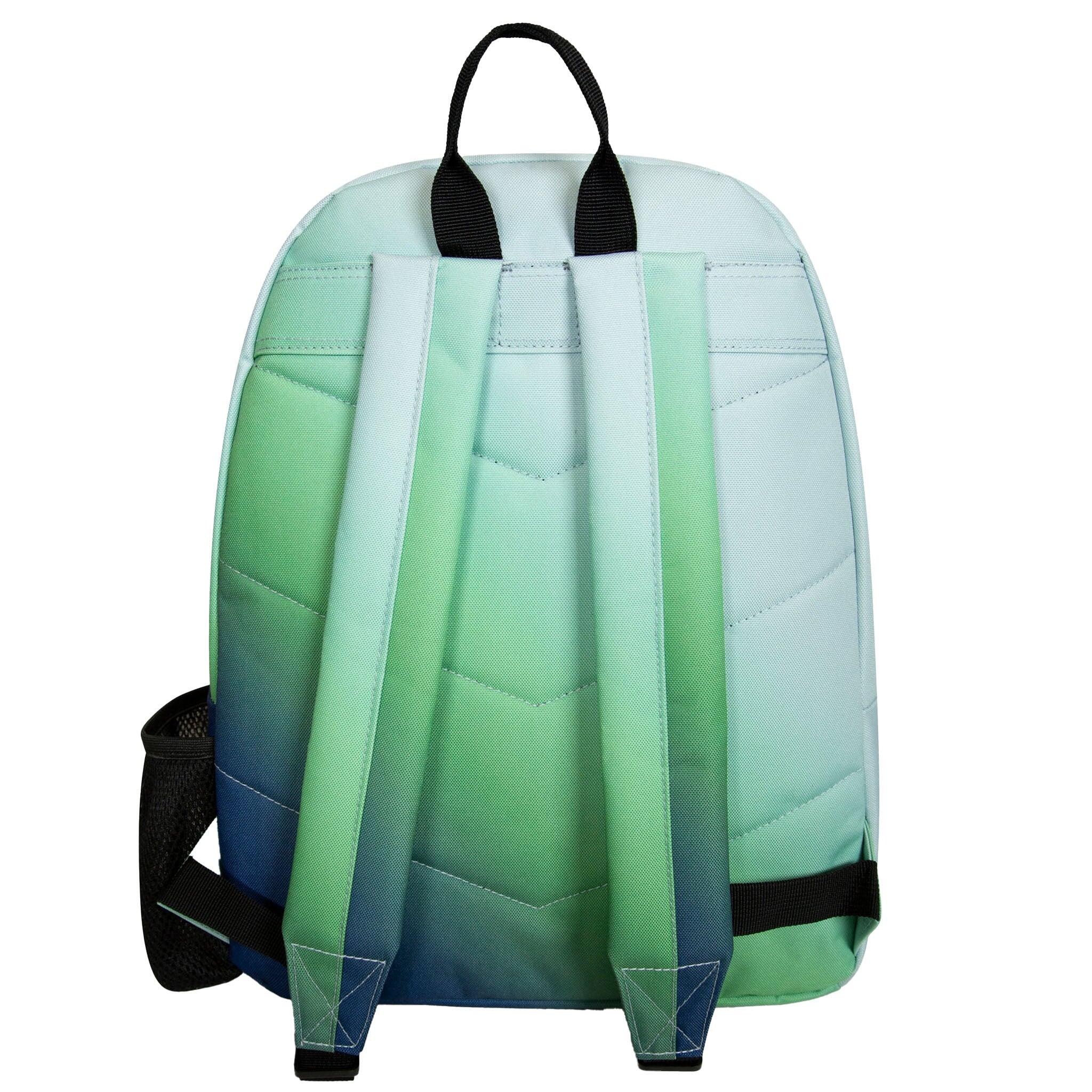 Hype - Sac à Dos Garçon Dégradé Bleu Vert, Bretelles Rembourrées 2/4