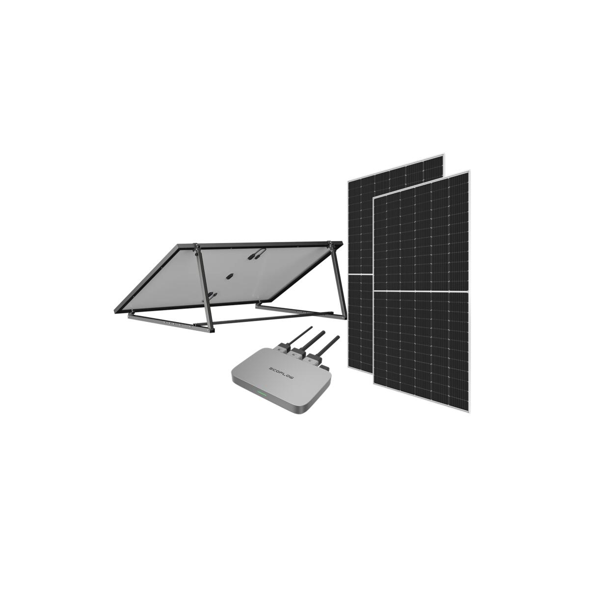 Ecoflow - Kit Complet Powerstream Ecoflow + 2 X 440w Solaire + Supports - Panneau Solaire - Taille Unique - Decathlon
