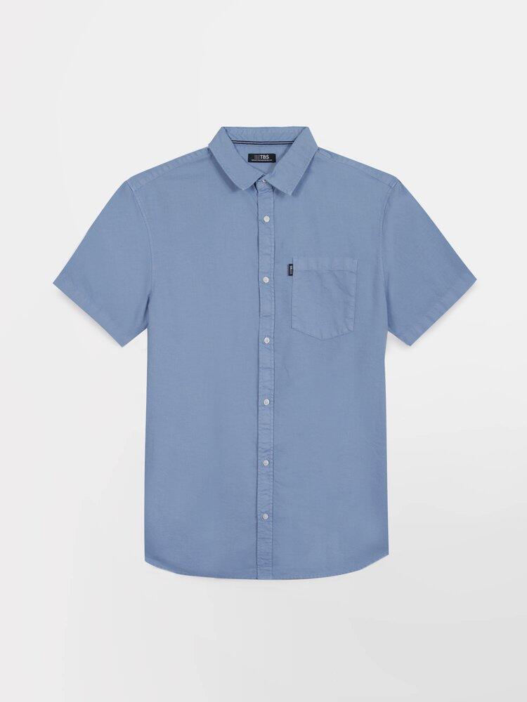 Chemise manches courtes Homme - BRODYCHA Bleu 4/5