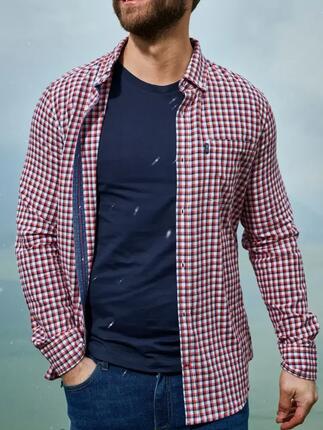 Chemise manches longues Homme - PERRICHE Bleu
