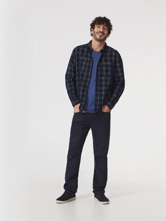 Chemise manches longues Homme - FLOYDCHE Bleu Marine