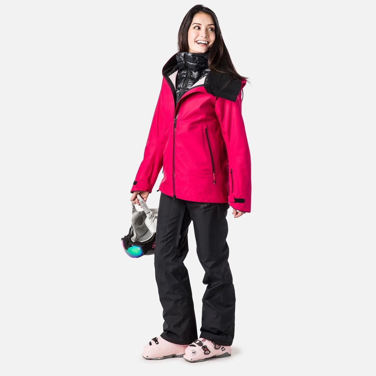 Rossignol SKPR 3L Ski Jas Dames - Roze 4/7