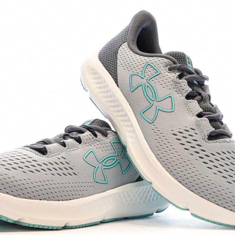 Pantofi de alergare Under Armour gri/turquoise