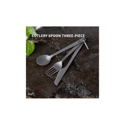 Set de couverts Naturehike Titanium - Ultralight avec mousqueton