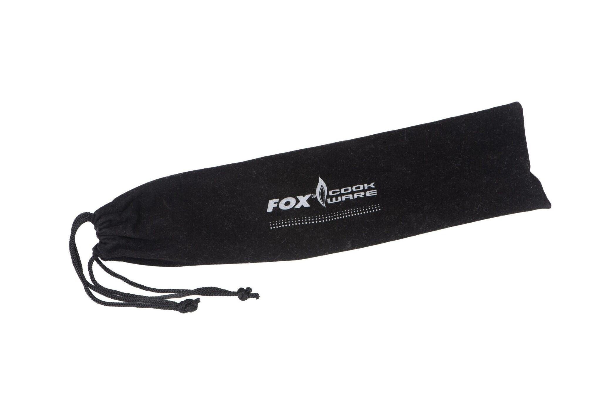 Ensemble de couverts Fox Cookware en acier inoxydable noir 4/7