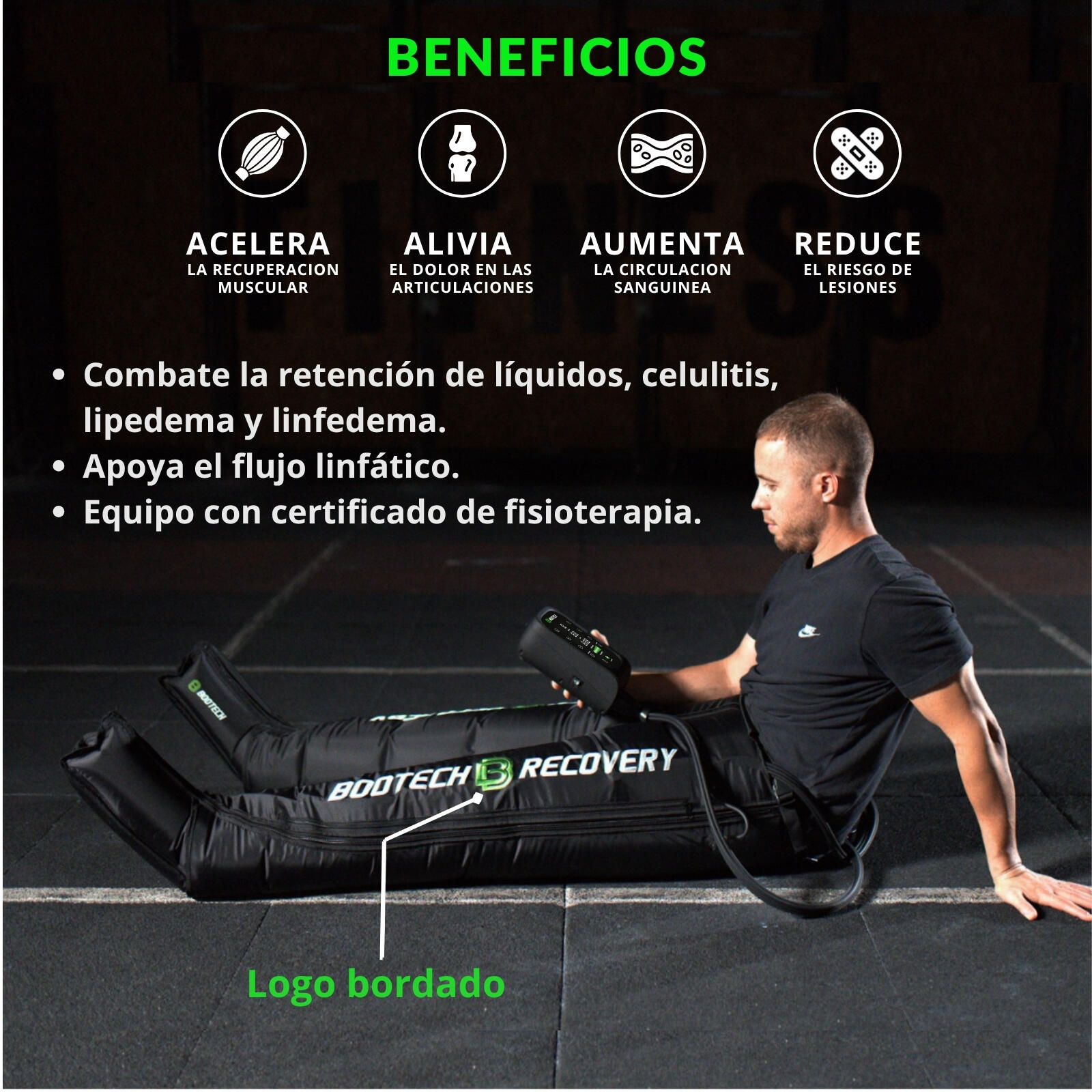 Pantalon de pressothérapie BT-PRO 6.0 avec 6 chambres à air - Massage des jambes 3/7