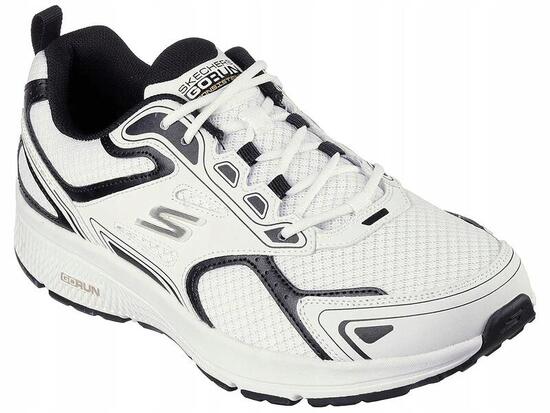 BUTY męskie SKECHERS GO RUN 220034-WBK lekkie do biegania 45