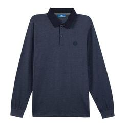 Polo Manches Longues Marine Homme TBS PEKANPOL