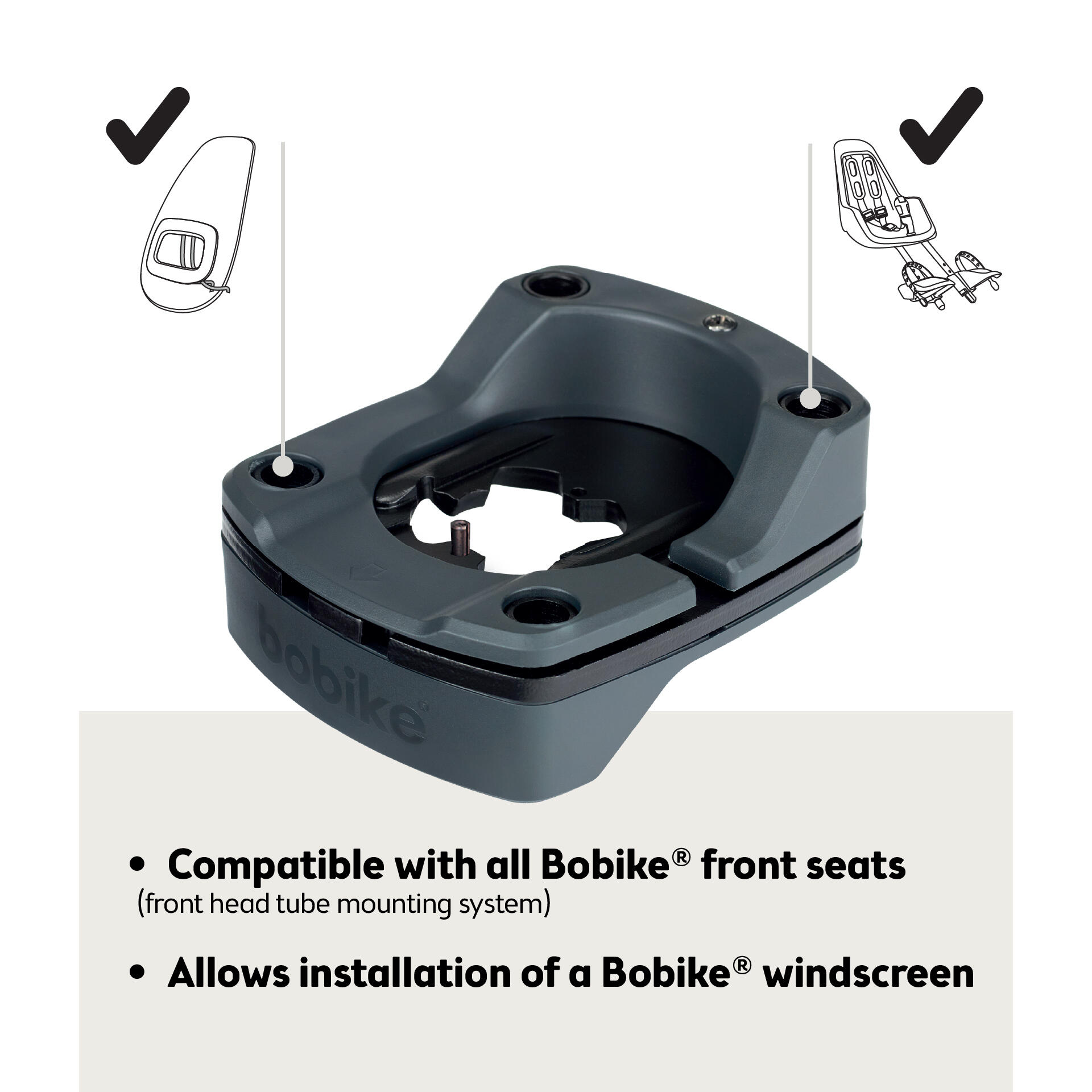 Adaptador Bobike A-head Plus – Montaje Delantero  Standard e Integradas A-Head 5/7