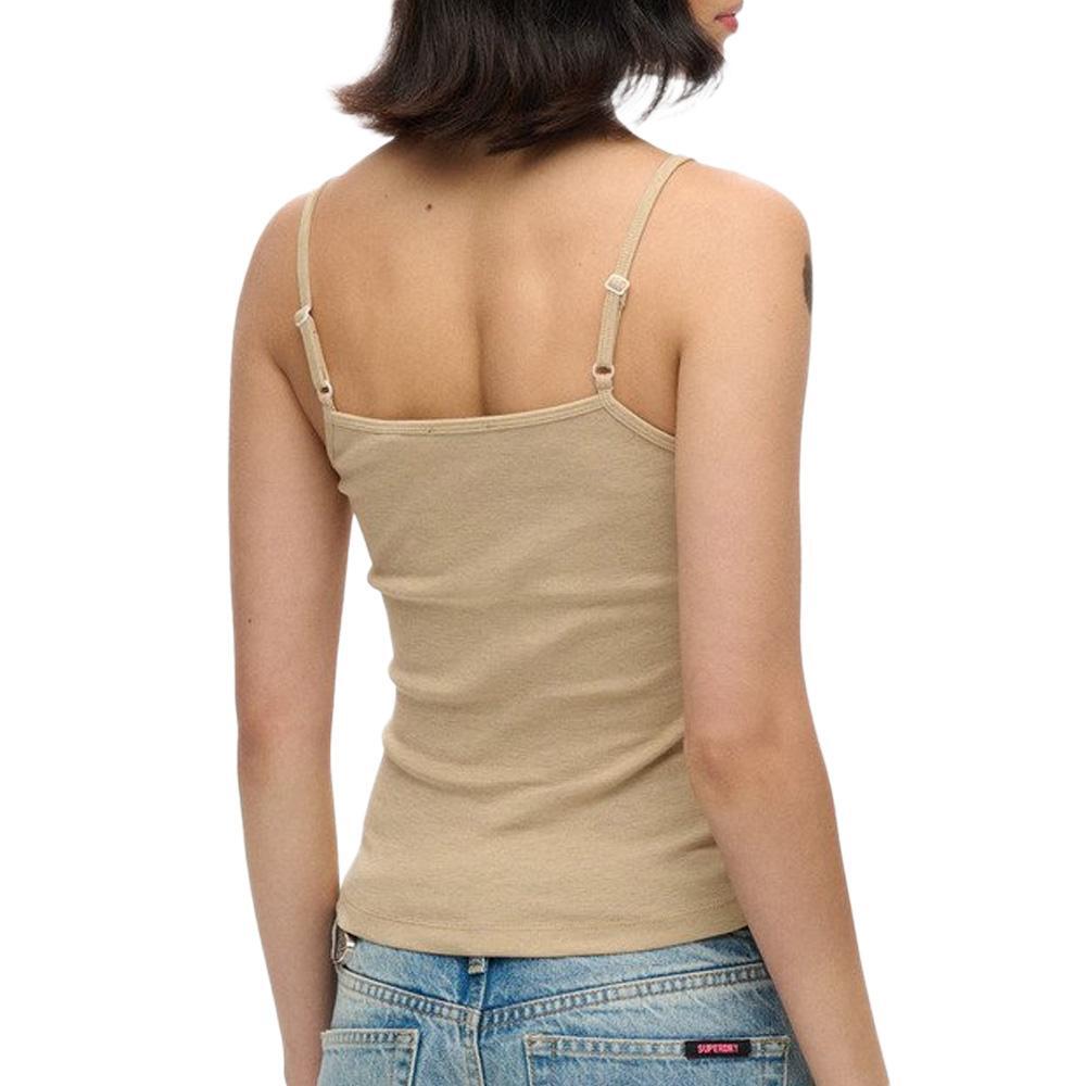 Débardeur Marron Clair Femme Superdry Fine 2/2