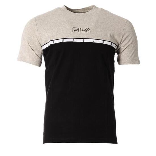 Fila Tape T-shirt Zwart/Grijs voor Heren