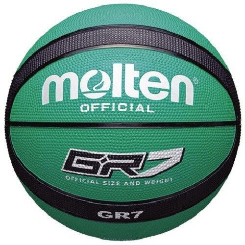 Pachet 6 mingi baschet Molten GR7-GK, marime 7, cauciuc, pompa DHP21 si sac SBP