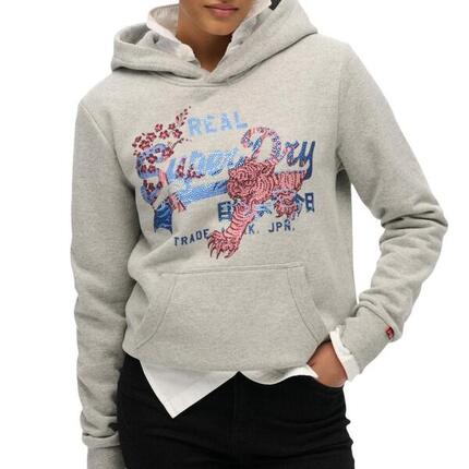 Sweat Gris Femme Superdry Tokyo
