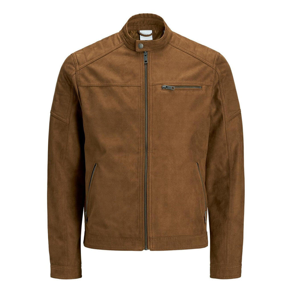 Jack &amp; Jones Rocky Suede cognac jacket