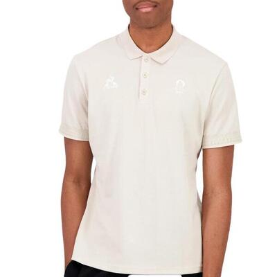 Le coq sportif polo beige voor heren - stijlvol & comfortabel