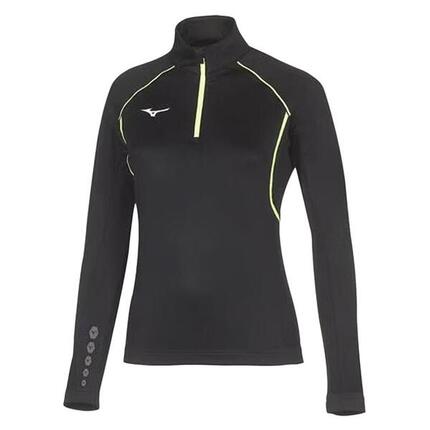 Mizuno Warmer Damen Sweatshirt Schwarz