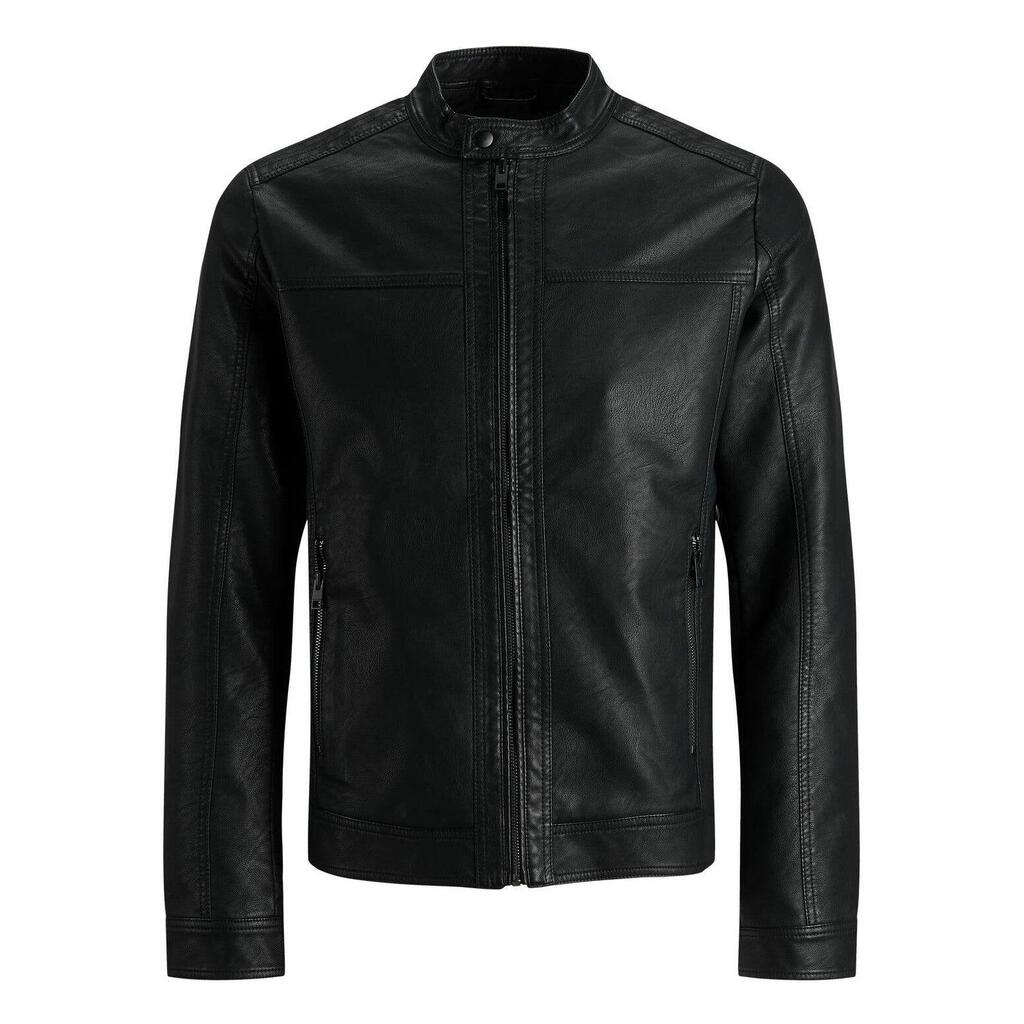 Jack &amp; Jones Arner Leather jacket black
