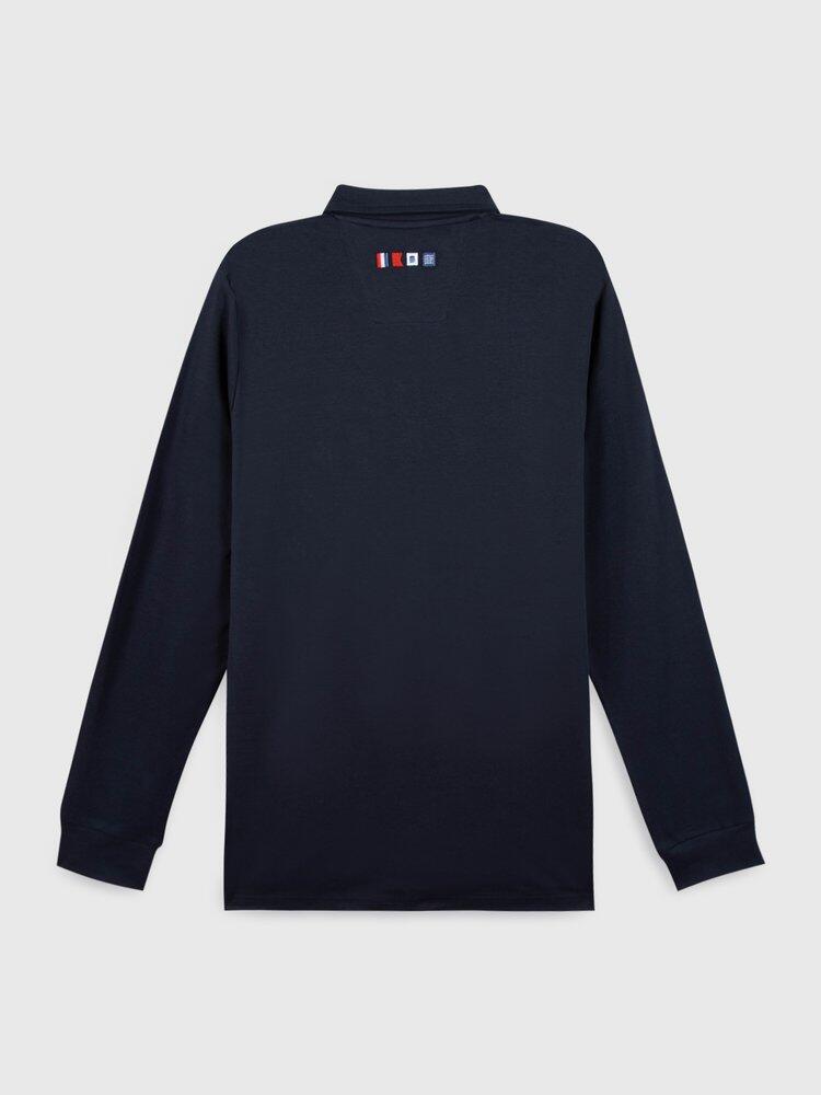 Polo manches longues Homme - VOLONPOL Marine 2/3