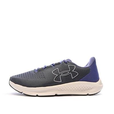Under armour charged pursuit hardloopschoenen dames zwart/blauw