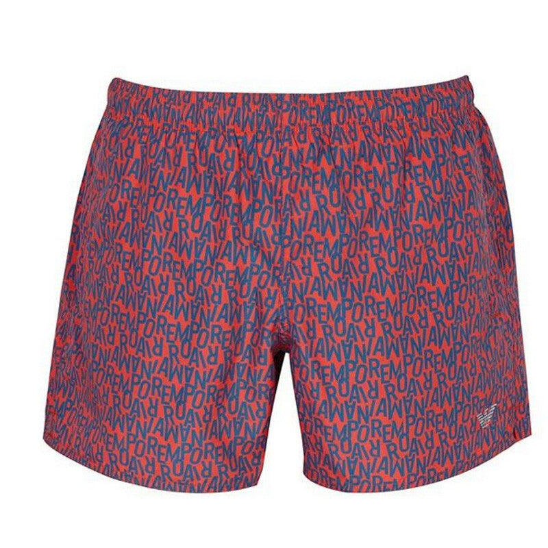 Ea7 - Short Ea7 Emporio Armani Boxer Beach Wear - Short - Rouge - Decathlon