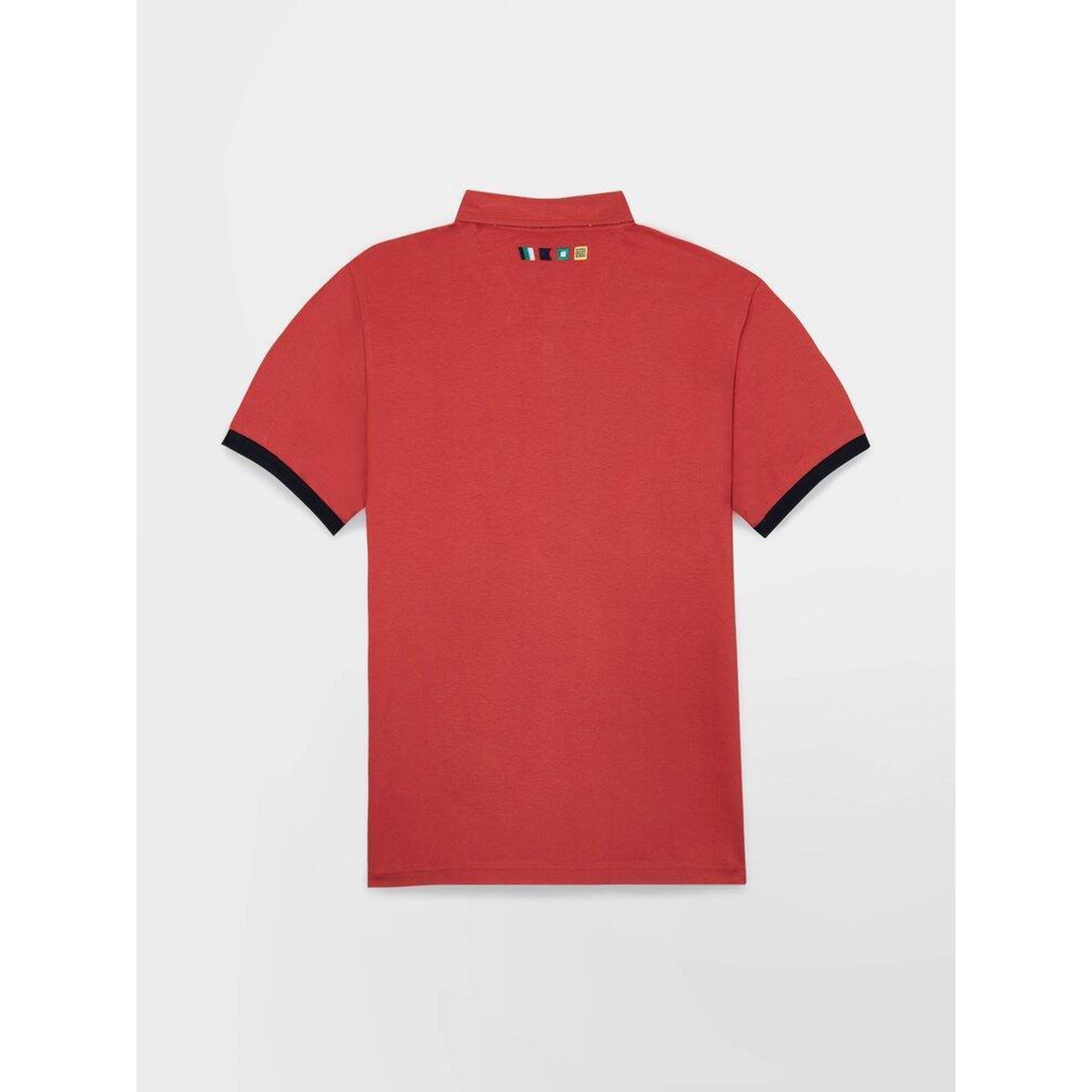 GULASISI Polo en coton pour homme - Manches longues - Col à revers - Chemise décontractée à boutons - Coupe musclée - Chemises basiques décontractées pour la gym, l'entraînement, le sport, bleu