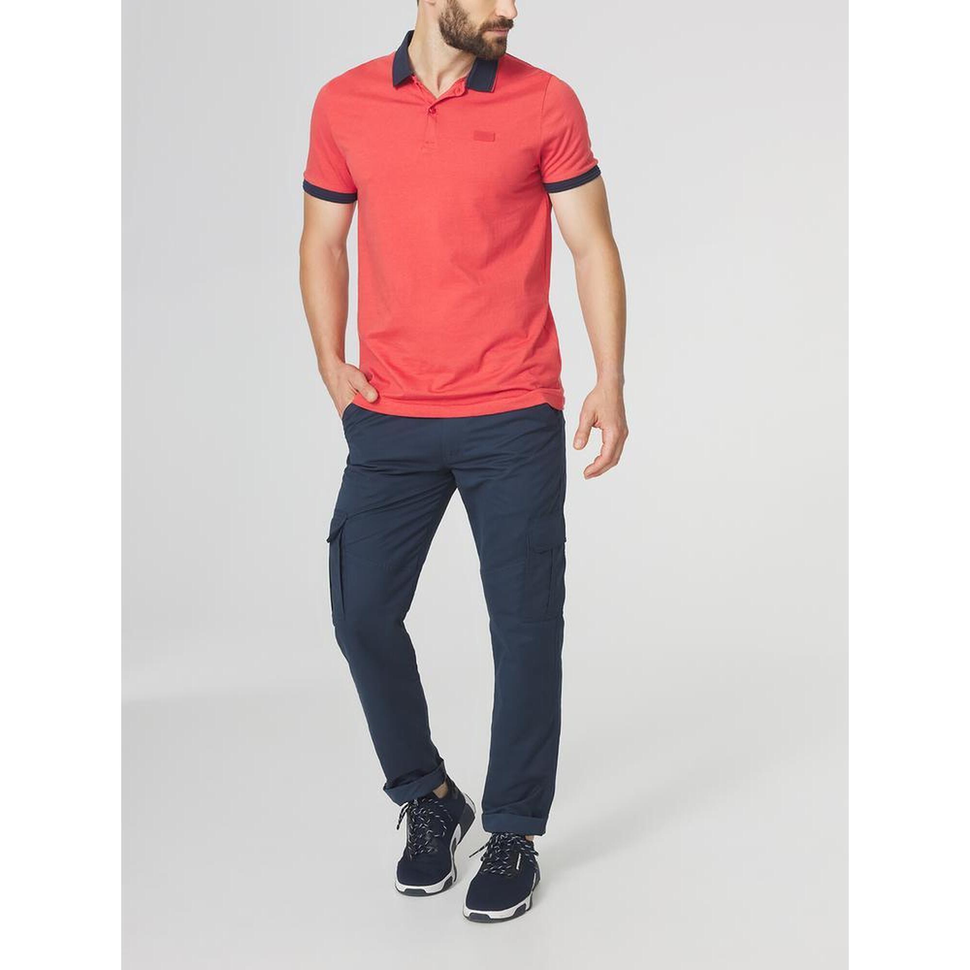 Tbs - Polo Homme Milakpol Manches Courtes 100% Coton - Grenade - Polo Manches Courtes - Bleu|rose - Decathlon