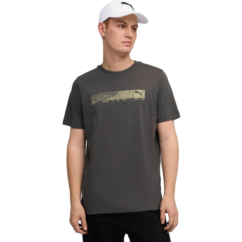 Тениска Puma tech Graphic Tee, Сив, Мъже