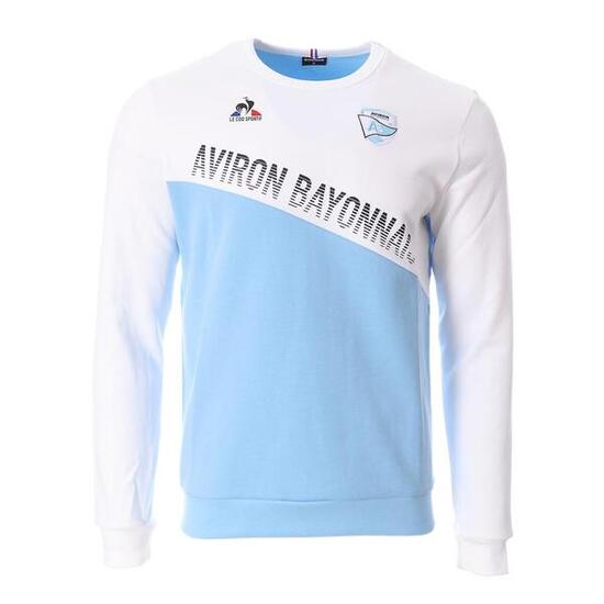 Sweat Blanc/Bleu Homme Le Coq Sportif Fanwear