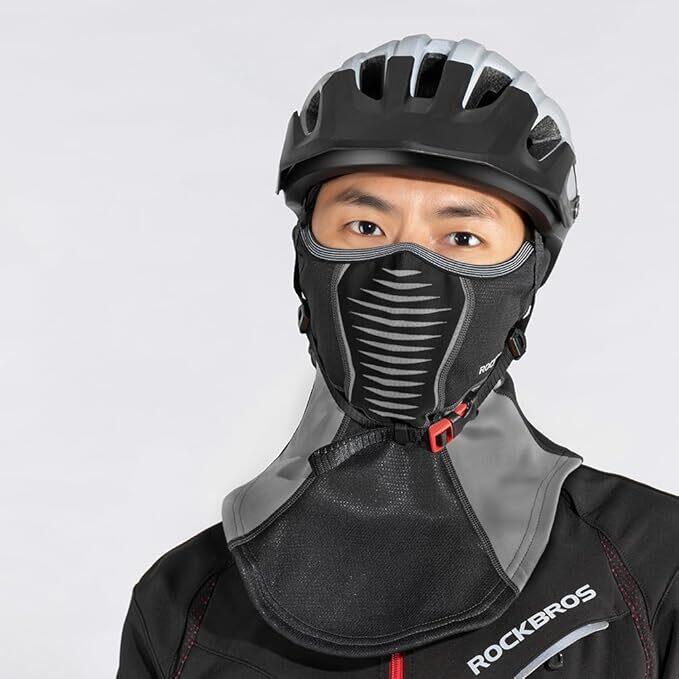 ROCKBROS Cagoule Polaire Thermique Motif 3/4
