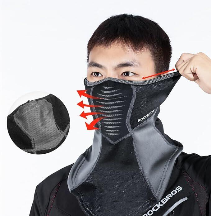 ROCKBROS Cagoule Polaire Thermique Motif 2/4