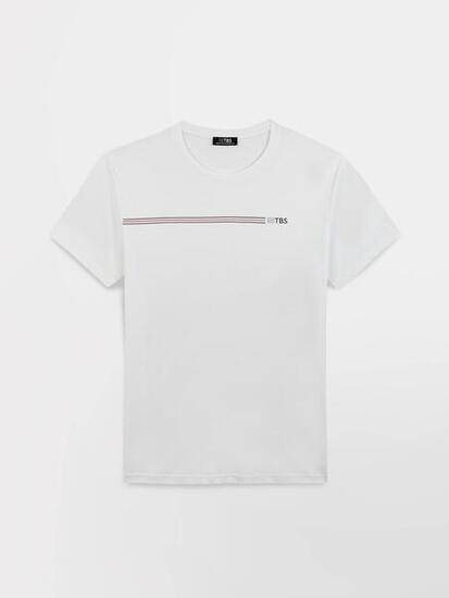 T-shirt homme manches courtes MELUTTEE Arctique 100% coton coupe ajustée