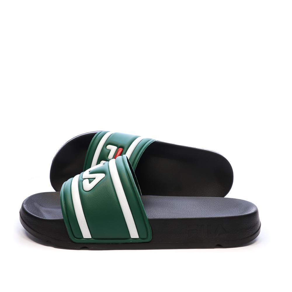 Claquettes Noires/Vertes/Blanches Homme Fila Morro - 40 1/3