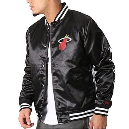 Blouson New Era BLOUSON HOMME TIP OFF SATEEN MIAMI HEAT NEW ERA