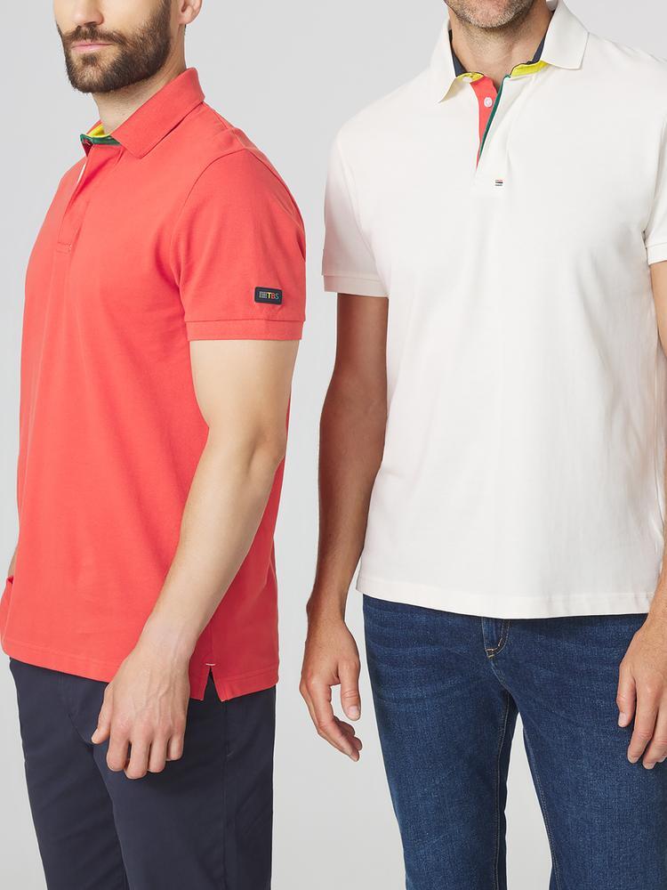 Polo Blanco Hombre TBS CLIDEPOL 4/5