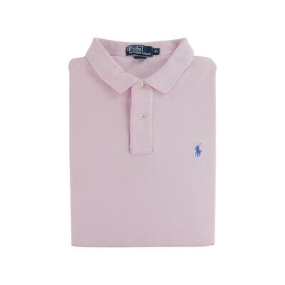 Second life - Kurzarm-Poloshirt Herren Rosa - In gutem Zustand
