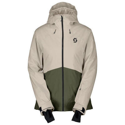 Scott ultimate dryo 10 ski jas dames groen/bruin