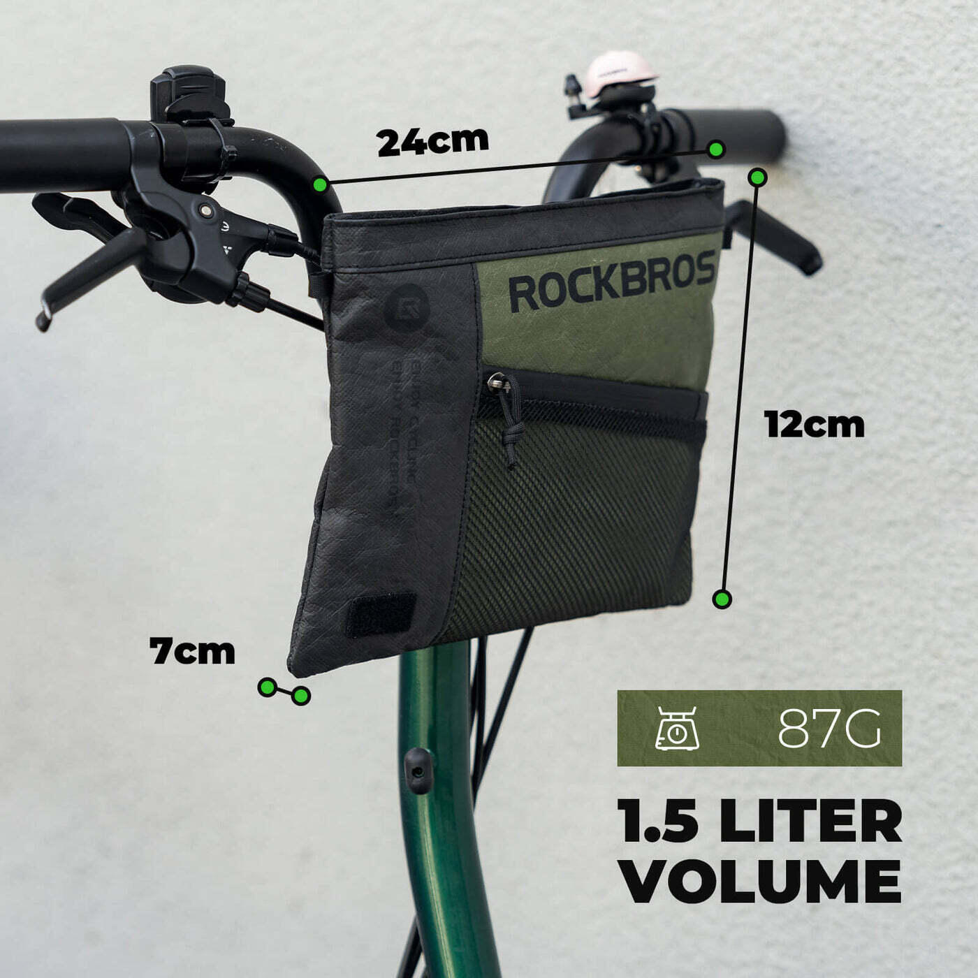 Sacoche de Guidon Vélo 1,5 L – Convertible en Sac Bandoulière 3/3