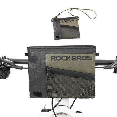 Borsa da manubrio per bicicletta da 15 l trasformabile in borsa a tracolla