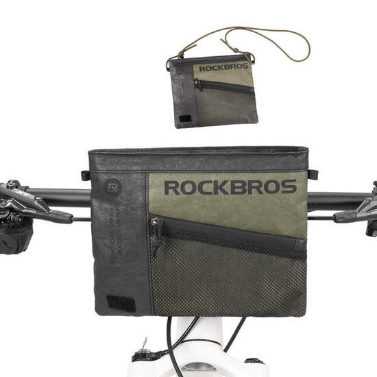 Borsa da manubrio per bicicletta da 15 l trasformabile in borsa a tracolla