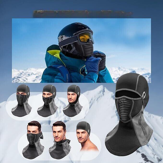 Pasamontañas térmico de forro polar con estampado ROCKBROS 4/5