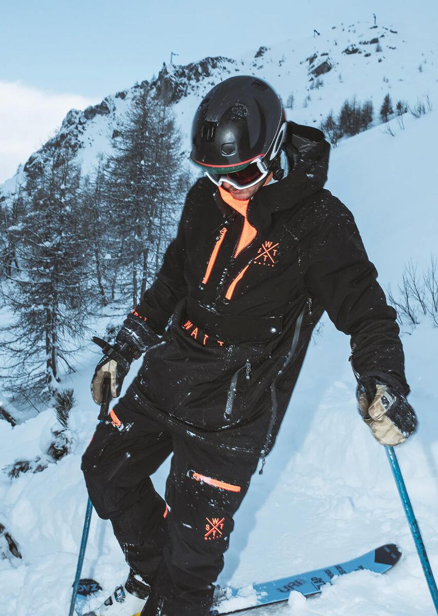 WATTS Jump Ski Jas Heren - Donkergrijs/Oranje 6/6