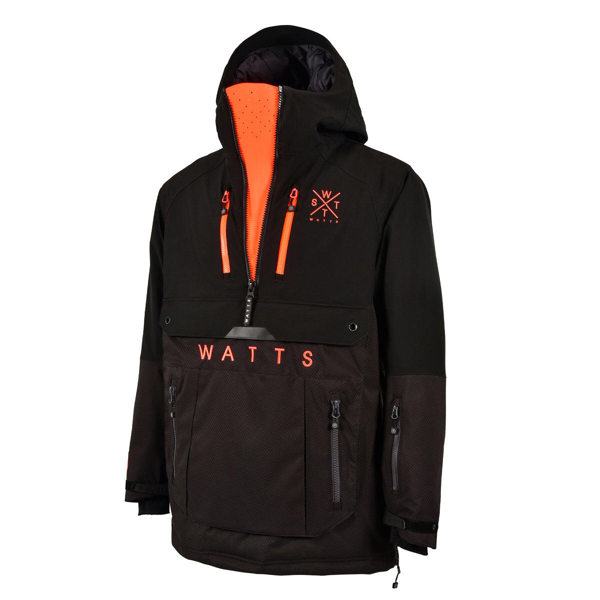 WATTS Jump Ski Jas Heren - Donkergrijs/Oranje 2/6