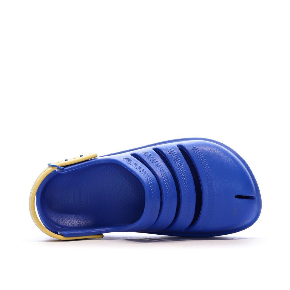 Sandales Bleu/Jaune Garçon/Fille Havaianas Clog 4/7