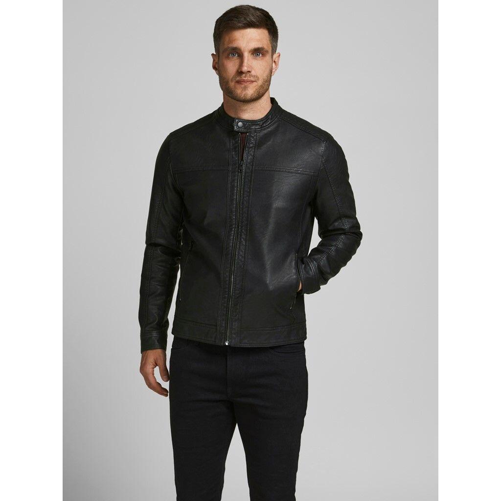 Giacca Jack & Jones Arner Leather black 2/7