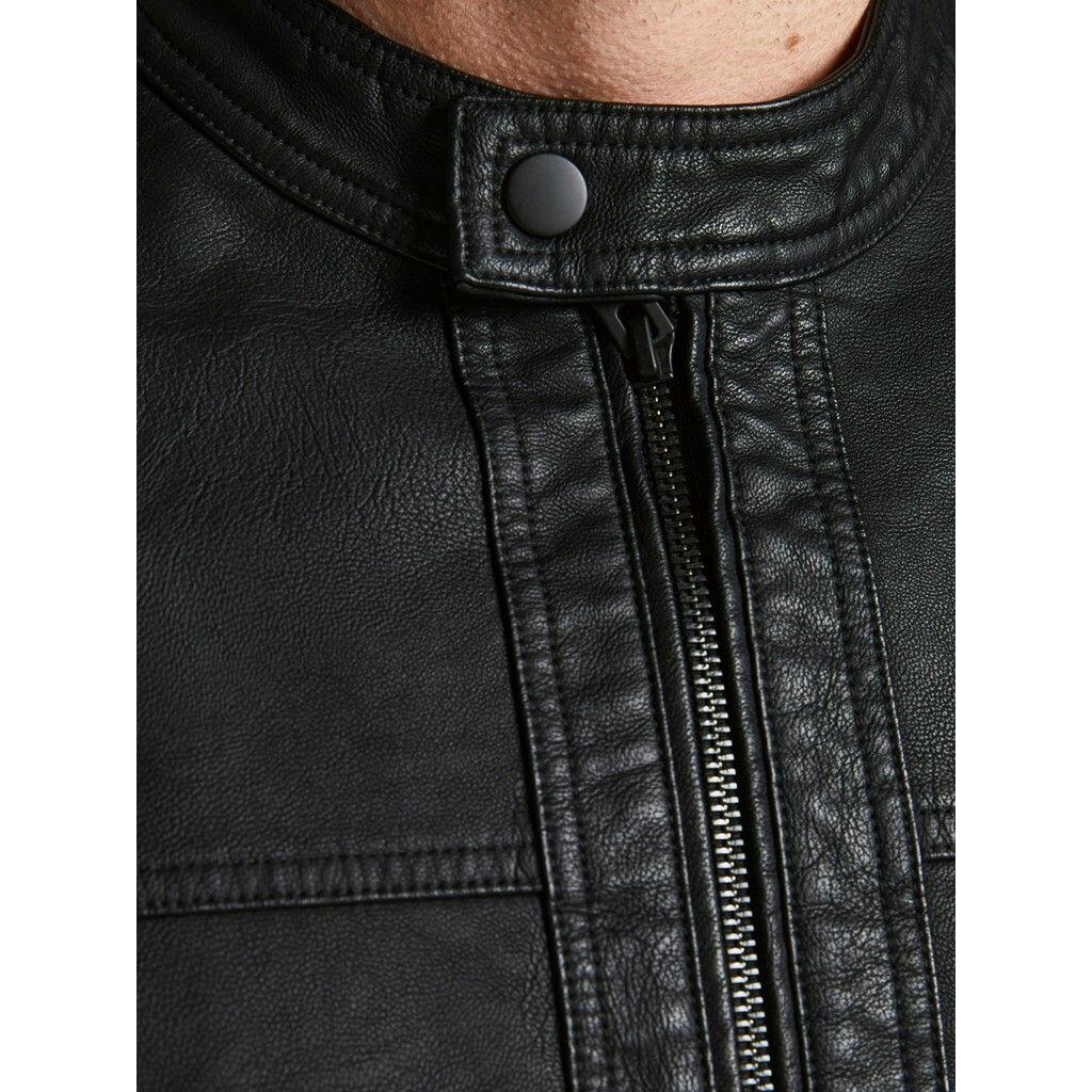 Giacca Jack & Jones Arner Leather black 4/7