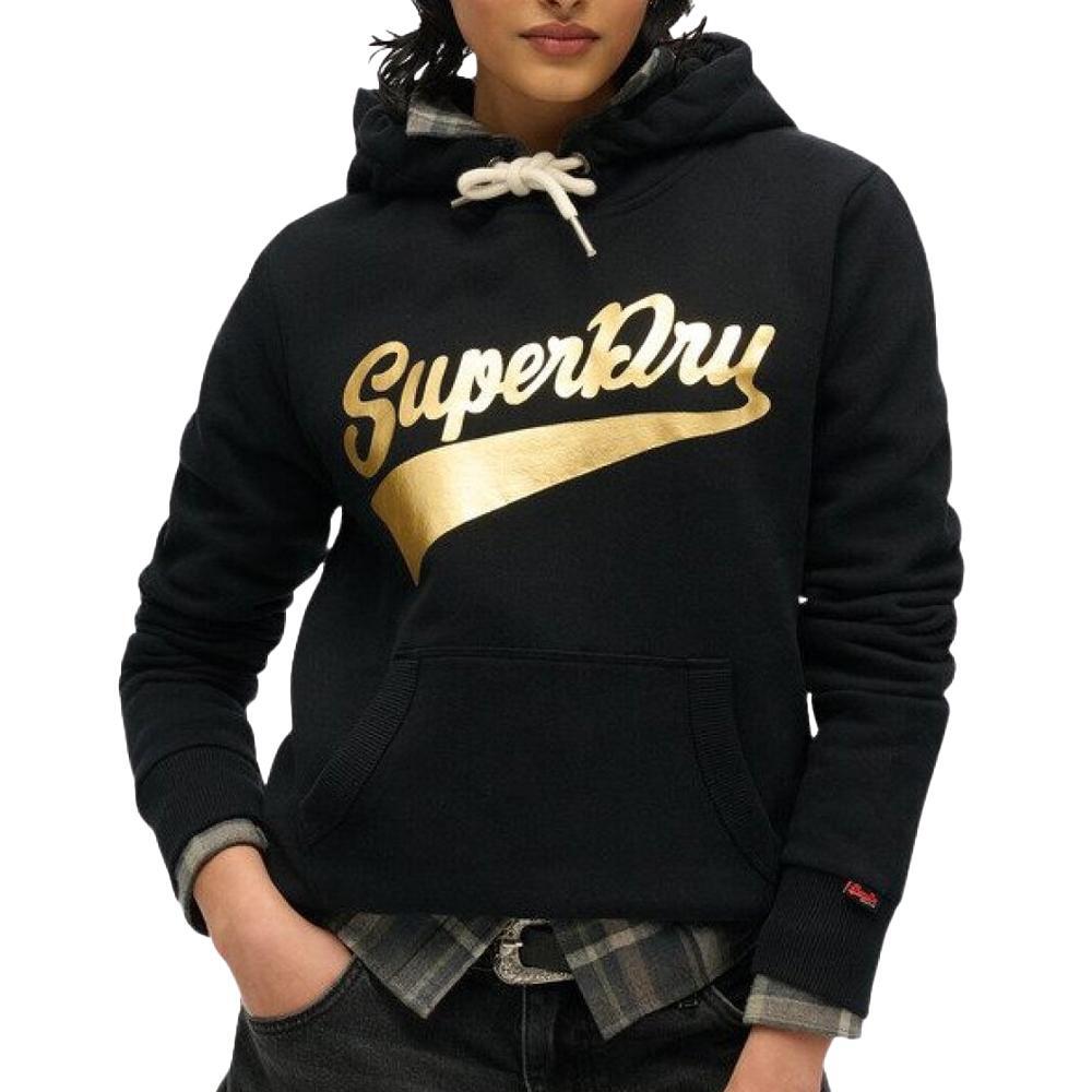 Superdry Women's Super Athletics Black Sweatshirt